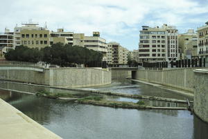 building, cityscape, cloudy, day, eye level view, Orihuela, residential, river, Spain, Valenciana