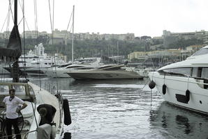 ambient light, day, diffused light, eye level view, marina, Monaco, Monte Carlo, Monte-Carlo, natural light, overcast, sailboat, spring, transport, yacht