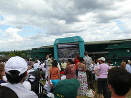 crowd, day, display, England, eye level view, people, summer, tennis court, The United Kingdom, Wimbledon