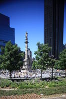 building, day, elevated, facade, Manhattan, New York, park, skyscraper, sunny, The United States, tree, vegetation