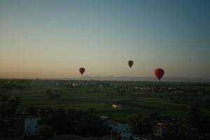 aerial view, balloon, dusk, East Timor, Egypt, Egypt, palm, vegetation