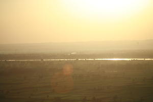 aerial view, clear, dusk, East Timor, Egypt, Egypt, sky, sun, sunset