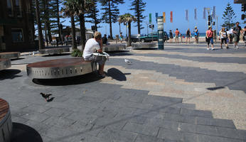 Australia, day, eye level view, New South Wales, pavement, people, promenade, summer, summer, sunny, Sydney