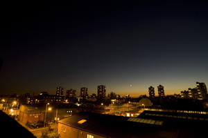 artificial lighting, cityscape, dark, dusk, elevated, England, London, night, sky, The United Kingdom