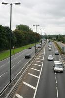 car, day, elevated, England, grass, guardrail, London, natural light, road, The United Kingdom, vegetation