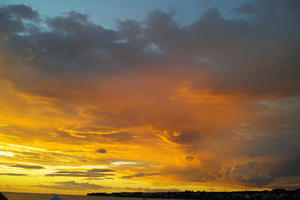 cloud, cloudy, Cumulus, evening, eye level view, golden hour, natural light, open space, sky, summer, sunset, sunset, sunshine, Zadarska