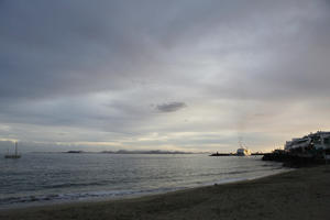 autumn, beach, Canarias, cloud, day, diffuse, diffused light, eye level view, seascape, sky, Spain