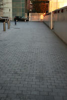 architecture, England, eye level view, London, path, pavement, sunset, The United Kingdom