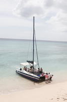 Barbados, beach, boat, day, eye level view, seascape, spring, sunny