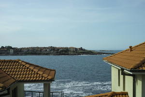 Bulgaria, Burgas, coastline, day, elevated, house, roof, seascape, Sozopol, summer, sunny