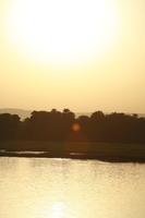 clear, dusk, East Timor, Egypt, Egypt, eye level view, river, river Nile, silhouette, sky, sun