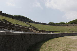 amphitheatre, Campania, day, exhibition, exposition, eye level view, grass, Italia , Napoli, park, ruin, summer