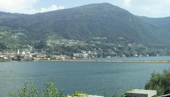 crowd, day, elevated, Italia , lake, Lombardia, Monte Isola, mountain, platform, summer, sunny, walking