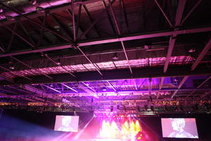 artificial lighting, below, bright, ceiling, display, England, indoor lighting, London, screen, The United Kingdom