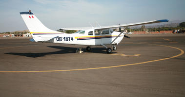 airplane, airport, day, eye level view, Ica, natural light, Nazca, Peru, sunny, transport