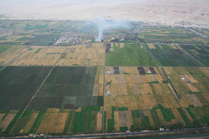 aerial view, day, diffuse, diffused light, Egypt, field, natural light, summer