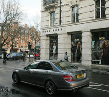 car, day, England, eye level view, London, natural light, retail, street, sunset, The United Kingdom, winter