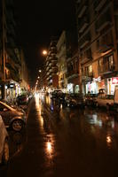 artificial lighting, Bari, car, eye level view, Italia , night, Puglia, retail, shop, winter