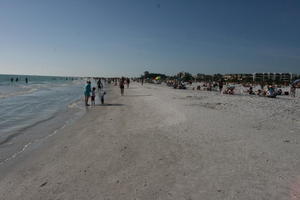 beach, day, eye level view, Florida, group, Sarasota, seascape, sunny, sunshine, The United States, walking, winter