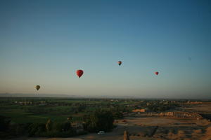 aerial view, balloon, dusk, East Timor, Egypt, Egypt, vegetation