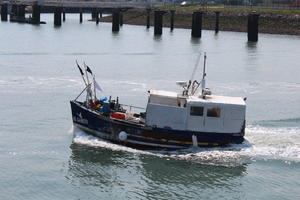 boat, Boulogne-sur-Mer, day, elevated, France, Nord-Pas-de-Calais, seascape, spring, sunny