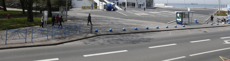 bollard, Boulogne-sur-Mer, day, elevated, France, Nord-Pas-de-Calais, spring, street, sunny