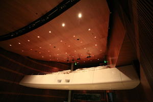 A Coruña, artificial lighting, below, ceiling, Galicia, indoor lighting, interior, seating, Spain, theatre