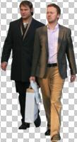 autumn, caucasian, cutout, cutout groups, cutout men, cutout people, day, eye level view, front, group, man, smart, spring, walking