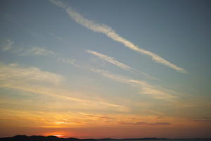 Cirrus, cloud, cloudy, Croatia, dusk, dusk, evening, eye level view, open space, sky, summer, sunset, sunset, Zadarska