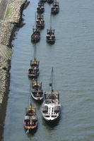 above, boat, day, direct sunlight, elevated, Porto, Porto, Portugal, river, spring, sunny