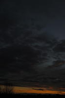 cloudy, dusk, dusk, eye level view, open space, Poland, sky, sunset, sunset, Wielkopolskie, winter, Wolsztyn