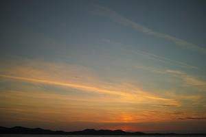 Cirrus, cloud, cloudy, Croatia, dusk, dusk, evening, eye level view, open space, sky, summer, Zadarska