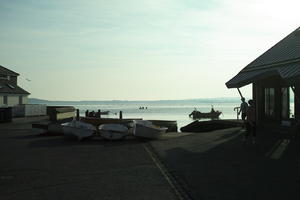 boat, Christchurch, day, dusk, England, eye level view, harbour, The United Kingdom