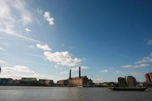 boat, cityscape, day, England, eye level view, London, river, The United Kingdom, transport