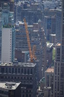 building, cityscape, crane, day, elevated, Manhattan, New York, sunny, The United States