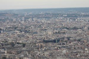 aerial view, autumn, city, cityscape, day, diffuse, diffused light, France, Ile-De-France, Paris