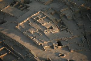 aerial view, desert, dusk, East Timor, Egypt, Egypt, ruin