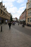 afternoon, bollard, Cambridge, day, England, eye level view, object, pavement, retail, spring, street, The United Kingdom