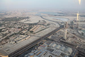 3-point perspective, above, aerial view, bird