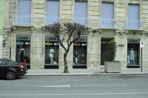 cloudy, day, eye level view, Orihuela, shop, Spain, street, Valenciana