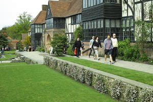 day, England, eye level view, family, garden, grass, group, house, natural light, park, people, The United Kingdom, Woking