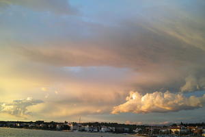 cloud, cloudy, Cumulonimbus, day, evening, eye level view, natural light, open space, sky, Zadarska