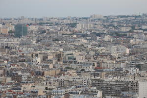 aerial view, autumn, city, cityscape, day, diffuse, diffused light, France, Ile-De-France, Paris