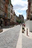 bollard, Champagne-Ardenne, city, day, eye level view, France, pavement, street, summer, sunny, Troyes