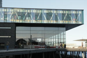 building, Copenhagen , day, eye level view, facade, glass, pier, sunny, winter