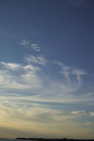 blue, Cirrus, cloud, Croatia, dusk, evening, eye level view, natural light, open space, sky, summer, sunny, Zadarska