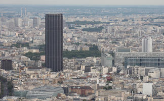 aerial view, autumn, city, cityscape, day, diffuse, diffused light, France, Ile-De-France, Paris