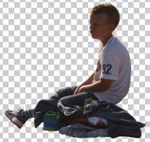 caucasian, child, cutout, cutout kids, cutout people, day, eye level view, sitting, sunny