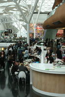 cafe, day, eating, elevated, England, eye level view, group, indoor lighting, interior, London, mall, natural light, people, restaurant, shopping centre, sitting, The United Kingdom