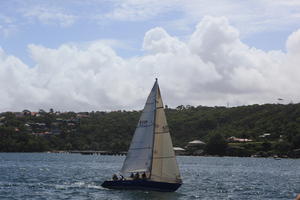 Australia, boat, day, eye level view, New South Wales, seascape, summer, sunny, Sydney, yacht